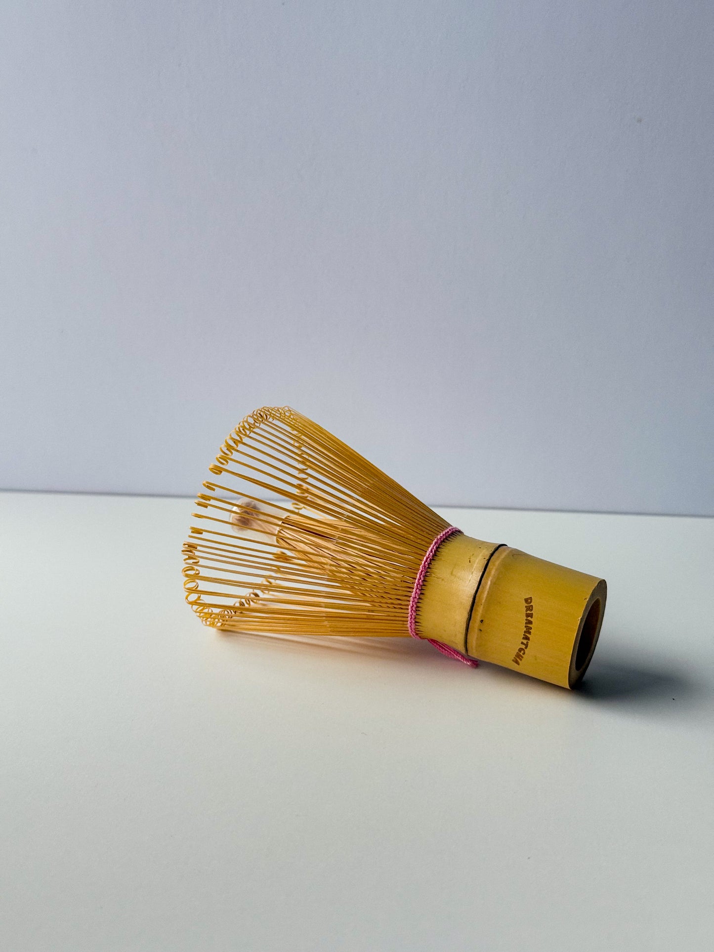 Bamboo Whisk with Pink Yarn