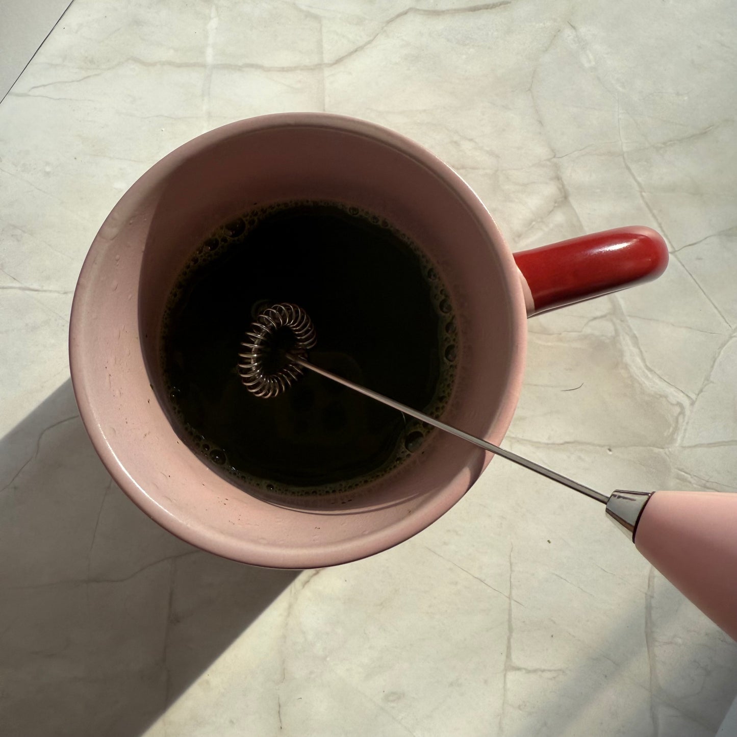 Electric frother, Pink